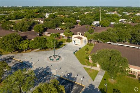 Aerial view of Omni Middle School campus in Boca Raton